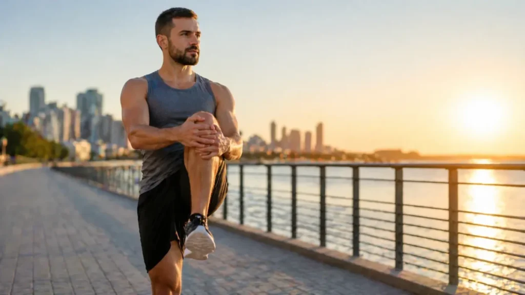 aquecimento corrida prevencao dor panturrilha