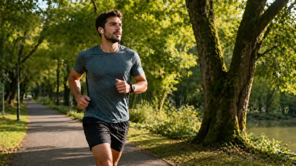 corrida leve zona gordura parque treinamento base