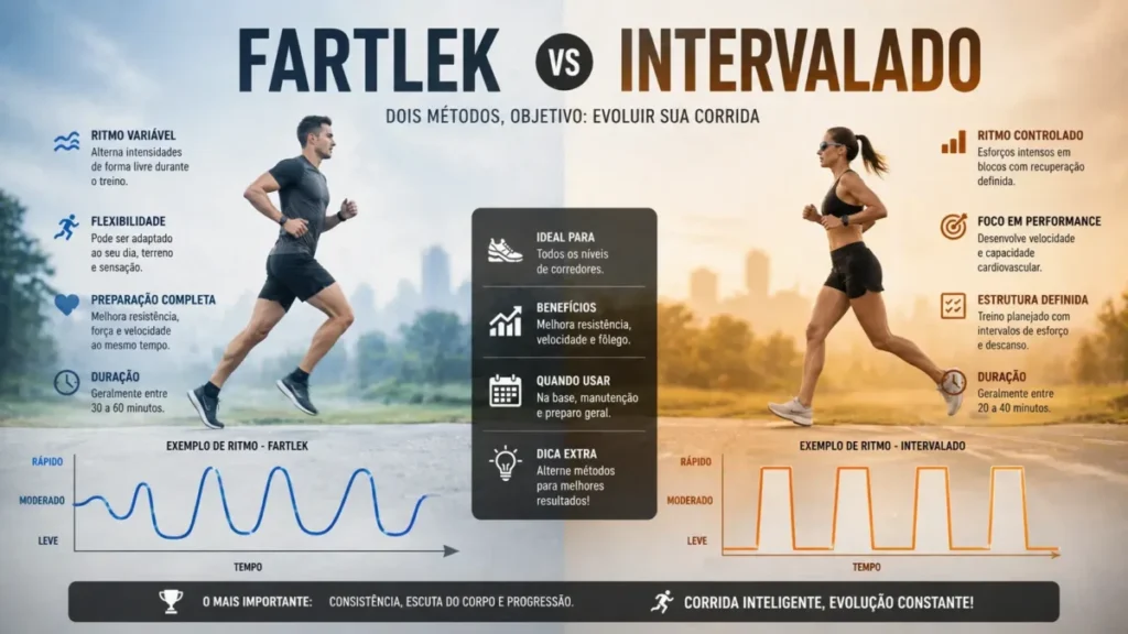 diferença treino fartlek e intervalado corrida
