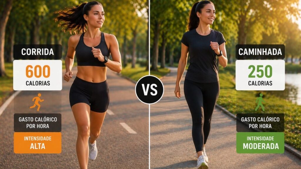 Comparação para emagrecer correndo