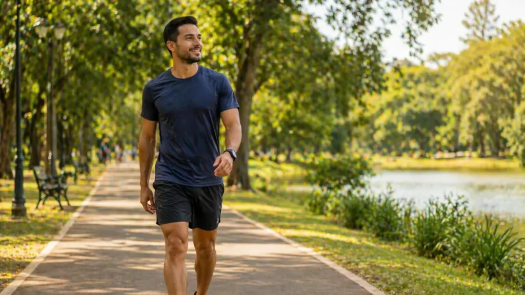 recuperação após treino intervalado corredor
