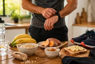 Alimentação saudável e preparação para treino