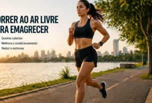 Pessoa correndo ao ar livre para emagrecimento