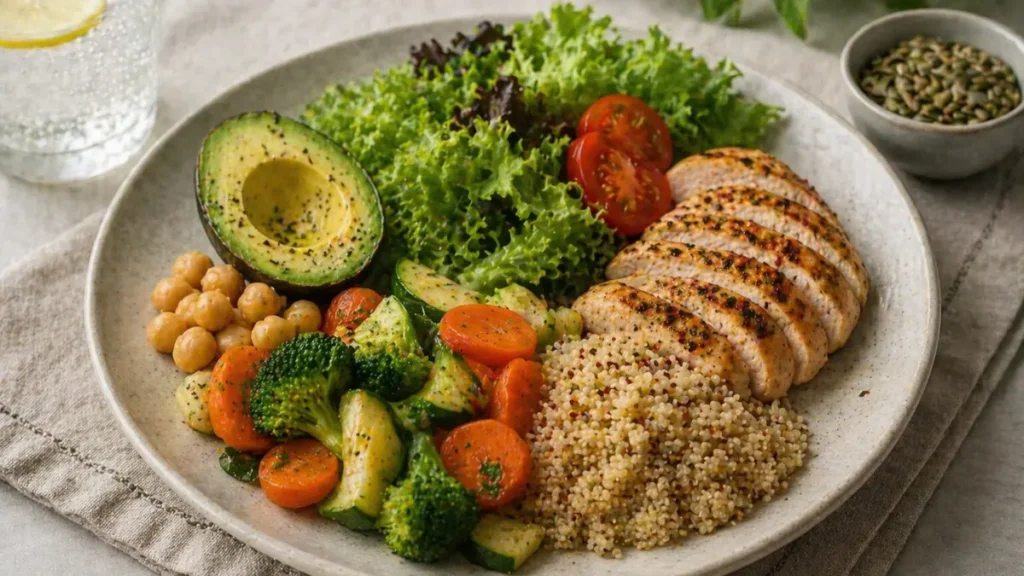 Prato equilibrado para quem faz jejum e quer emagrecer