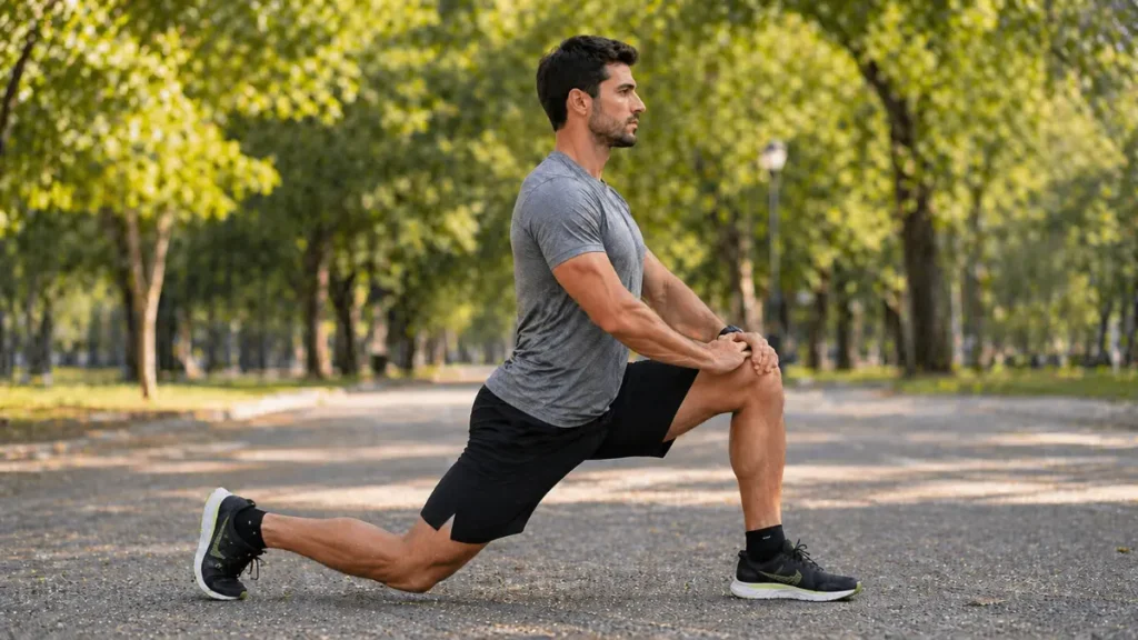 alongamento flexor quadril corredor psoas após corrida