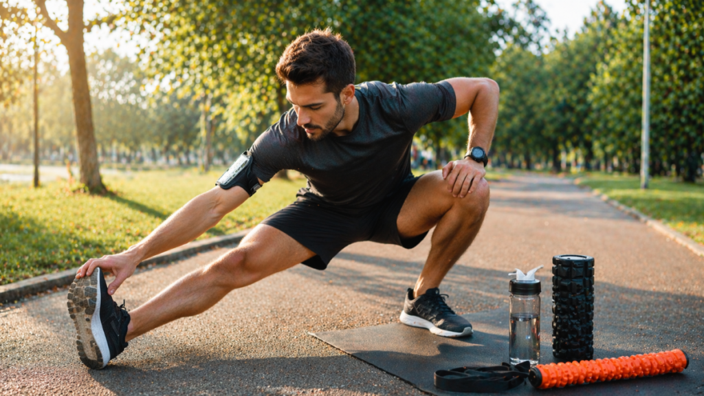 alongamento e equipamentos de alongar