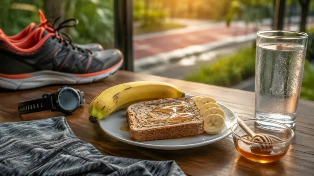 alimentação Rio 21K corrida — café da manhã de madrugada antes da prova