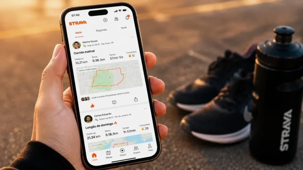 strava gratuito — comunidade de corrida e registro de atividades