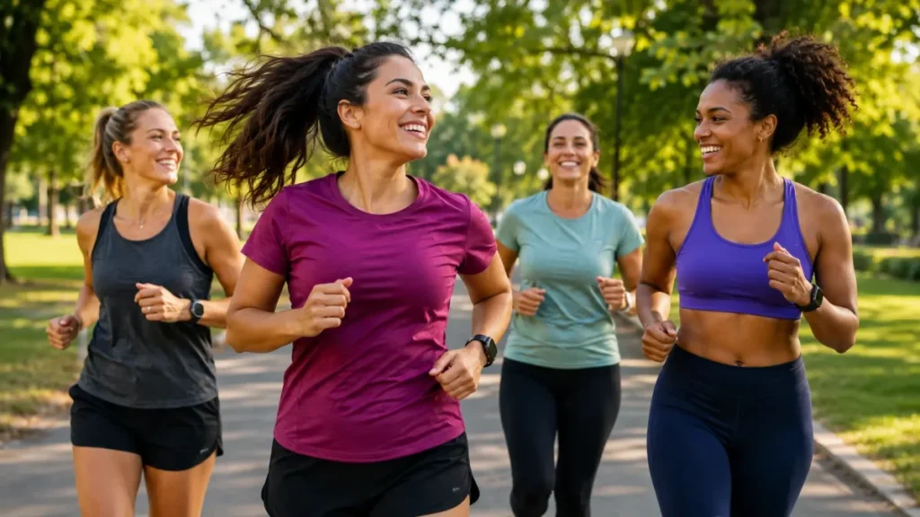 corrida para mulheres — benefícios do treino para saúde mental e bem-estar feminino