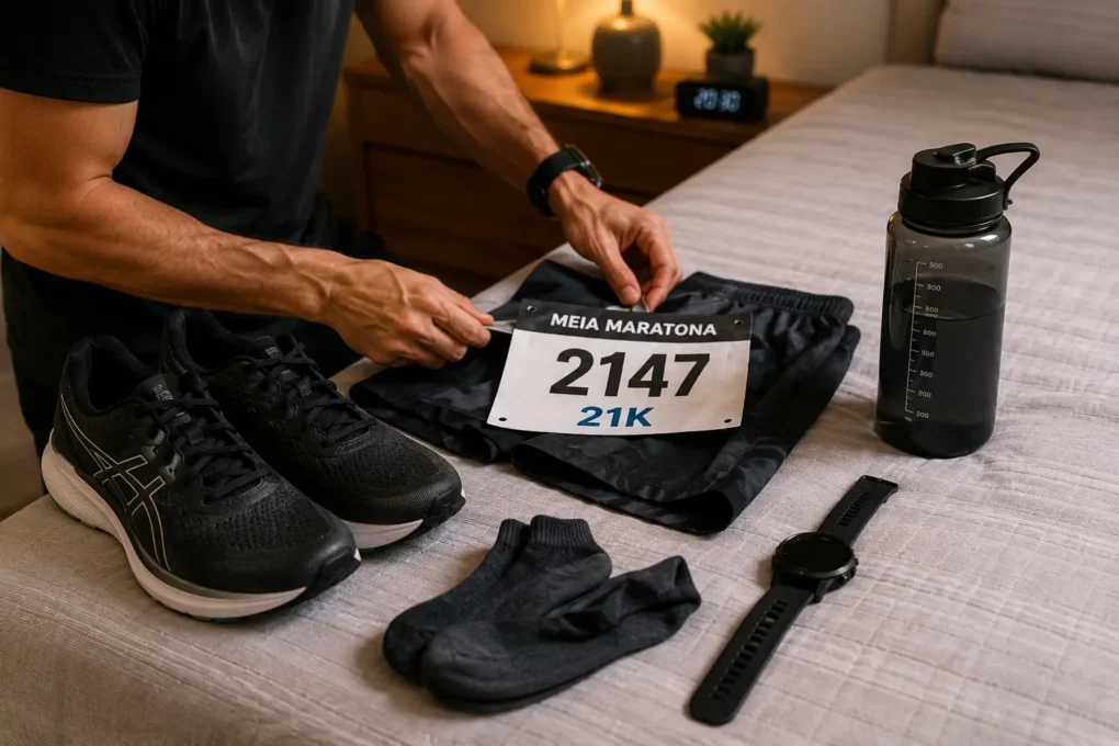 preparação véspera corrida 5km