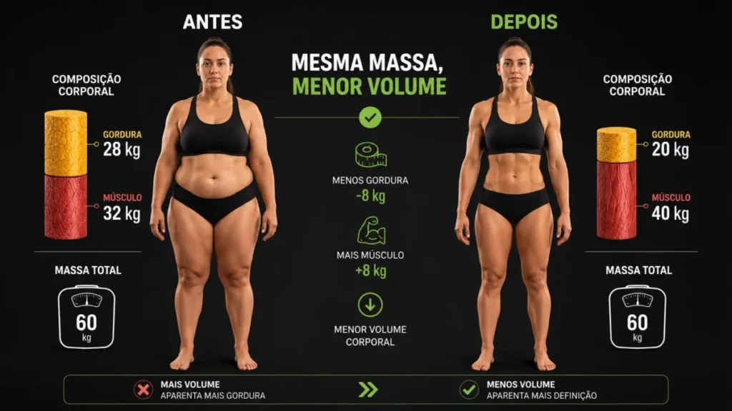 semanas para emagrecer corrida — recomposição corporal com perda de gordura e ganho de massa magra