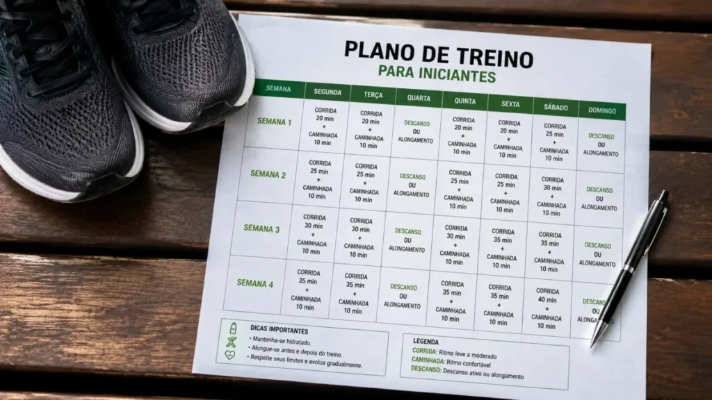 plano de treino para corrida de 5km iniciante