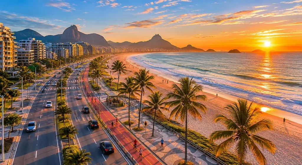 percurso Rio 21K 2026 — Av. Lúcio Costa no Recreio dos Bandeirantes ponto de largada