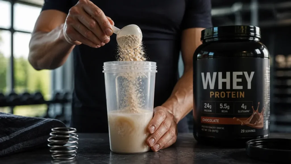 whey protein preparo corredor recuperacao muscular pos treino