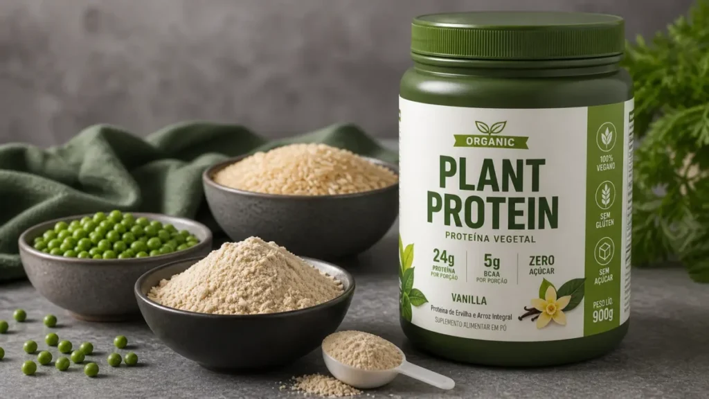 proteina vegetal ervilha arroz suplemento corredor