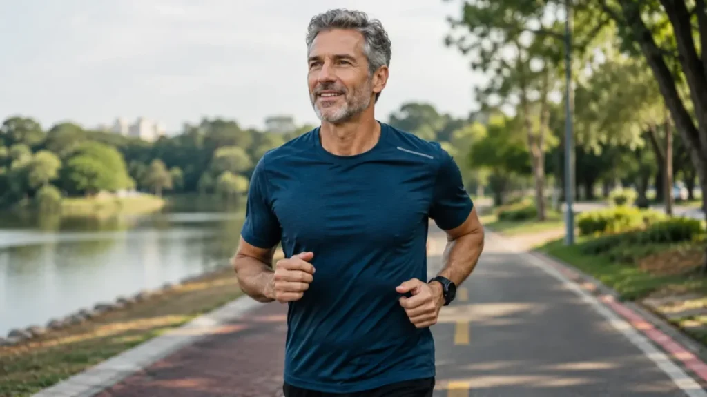 metabolismo lento corrida — corredor masters com estratégia adaptada para 50 anos
