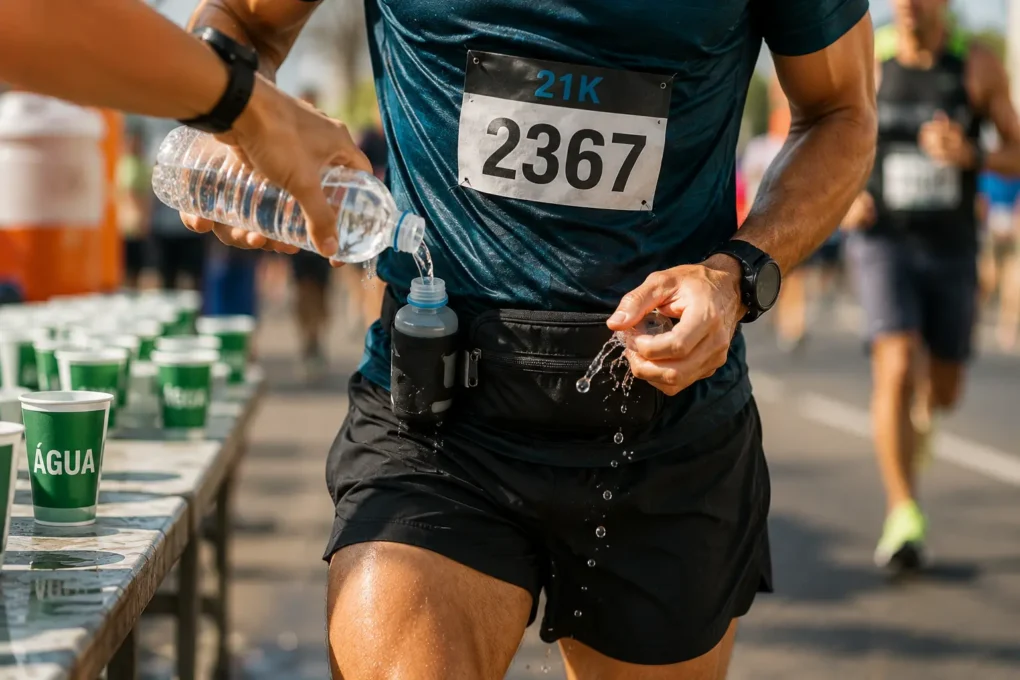 acessórios corrida longa — reabastecimento do cinto porta garrafa em prova de rua