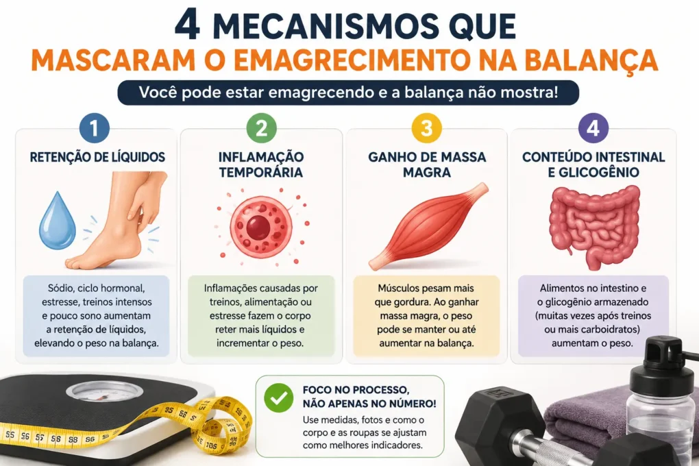 por que não emagrece correndo — fatores que mascaram a perda de gordura na balança