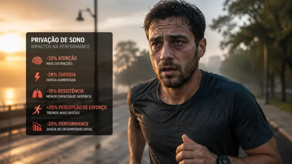 quanto dormir para correr melhor — impacto do sono insuficiente no desempenho do corredor