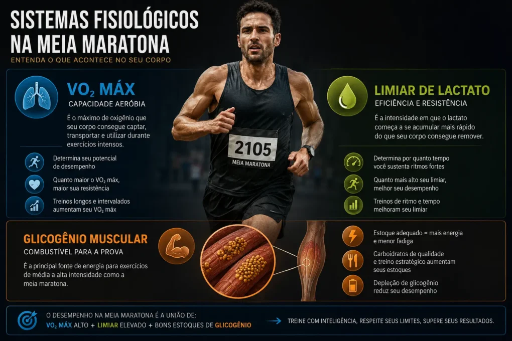 fisiologia da meia maratona — sistemas que determinam a performance nos 21km