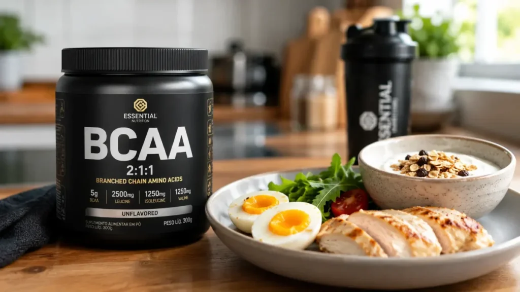 suplementos desnecessários corrida — BCAA versus alimentação proteica adequada