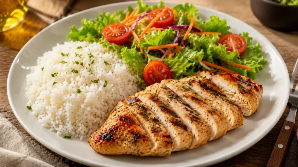 almoço para dia de treino leve no cardápio semanal para corredores