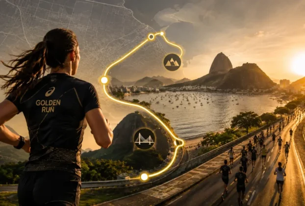 Percurso Asics Golden Run RJ 2026: Mapa, Subidas e Dicas de Pace