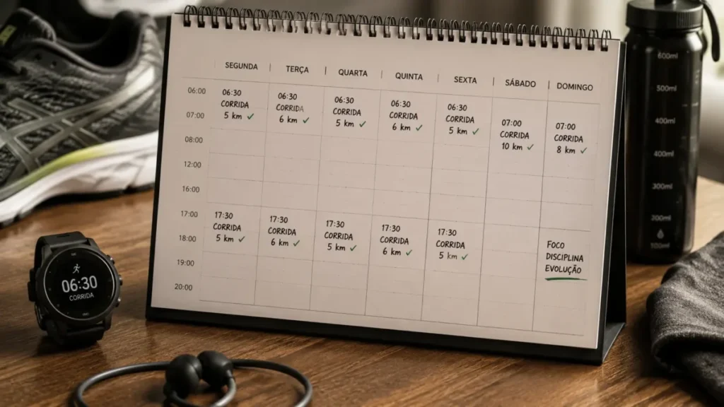 sistema de treino consistente para correr sem motivação