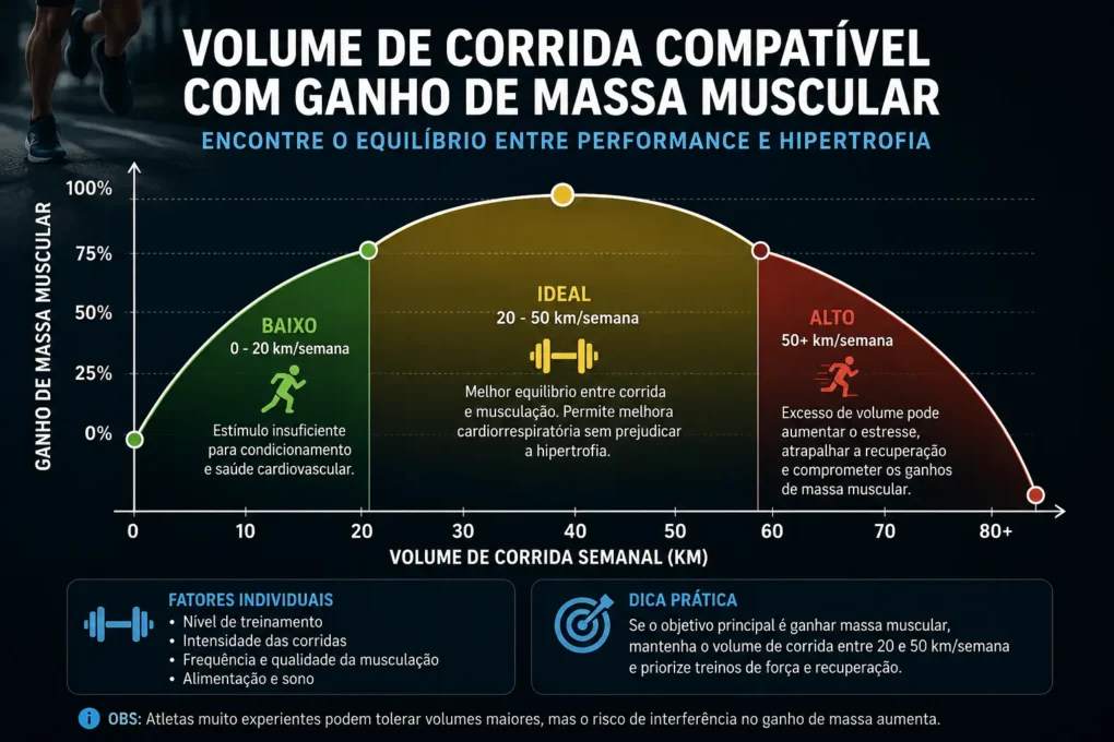 volume corrida compativel com hipertrofia