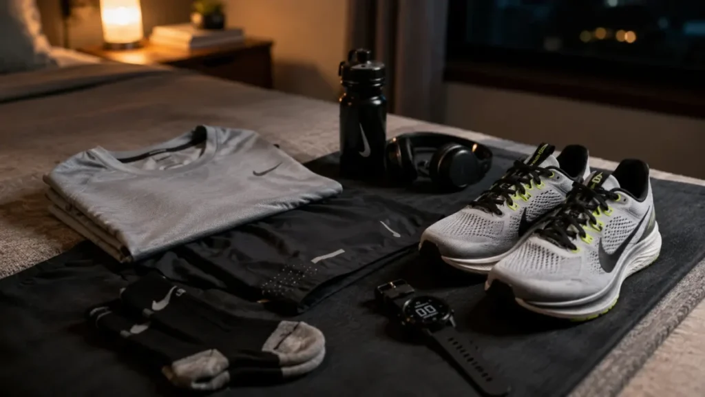 reduzir fricção hábito de correr preparação noturna