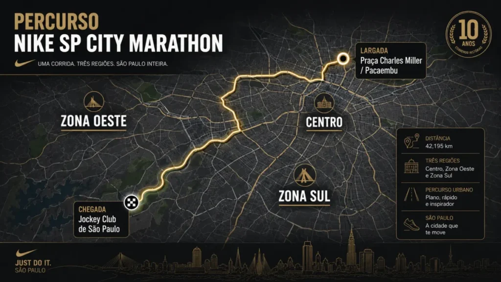percurso completo nike sp city marathon 2026