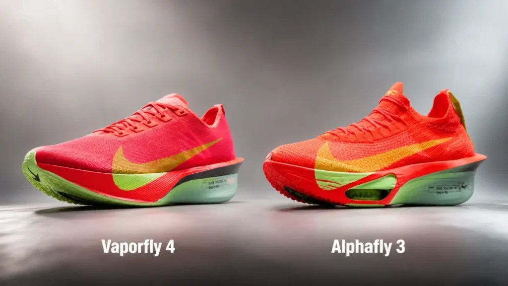 vaporfly 4 vs alphafly 3 corrida competição supertenis